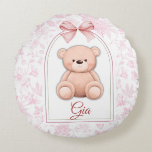Coussins Ronds Gia Conception personnalisée d'ours en peluche r