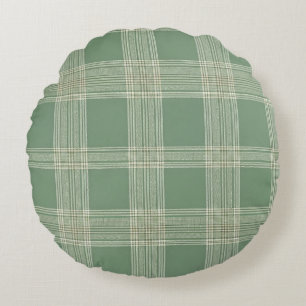 Coussins Ronds Gingham à carreaux Cottagecore Classique