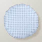 Coussins Ronds Gingham Bleu Pastel (Dos)