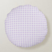 Coussins Ronds Gingham Violet Clair (Dos)