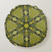Coussins Ronds Gingko Mandala (Devant)