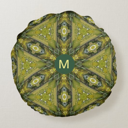 Coussins Ronds Gingko Mandala (Dos)