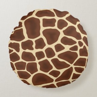 Coussins Ronds Girafe marques pression