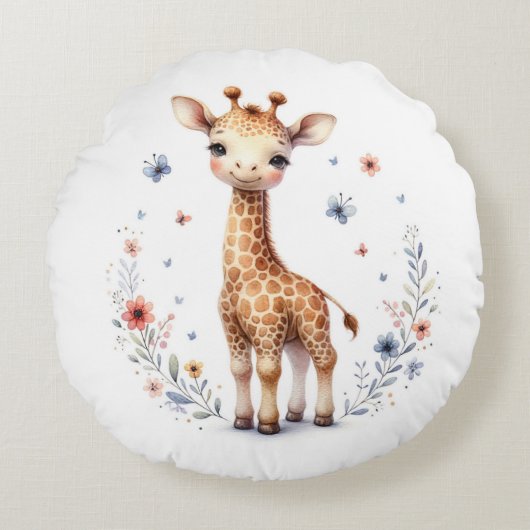 Coussins Ronds Giraffe (Devant)