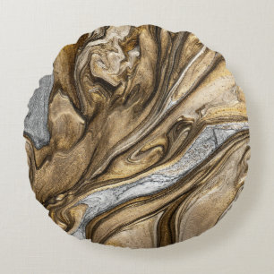 Coussins Ronds glamor 002 couleur brun liquide