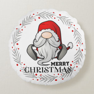 Coussins Ronds Gnome de Noël Cozy