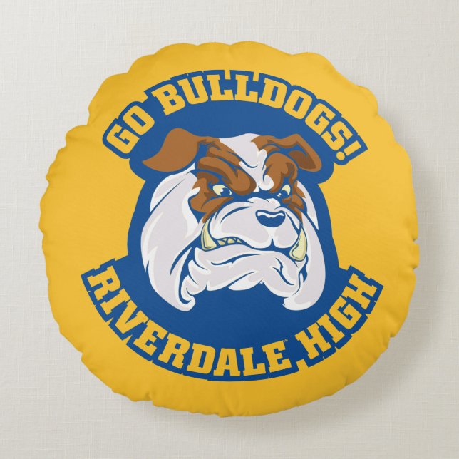 Coussins Ronds Go Bulldogs - Riverdale High (Devant)