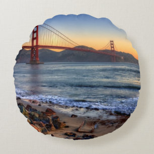 Coussins Ronds Golden gate bridge de traînée de San Francisco B