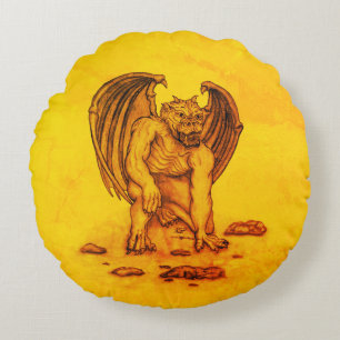 Coussins Ronds Golem Gargoyle