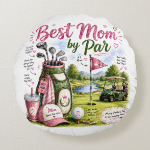 Coussins Ronds Golf Meilleure Maman par Par
