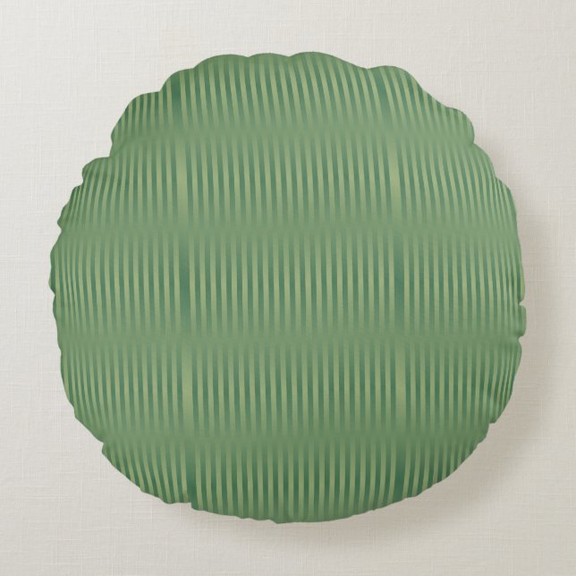Coussins Ronds Gradient vert Vintage simple en osage (Devant)