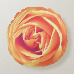 Coussins Ronds Grand abricot / Rose orange Imprimer
