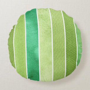 Coussins Ronds grand arrière - plan vert d'aquarelle - aquarelle