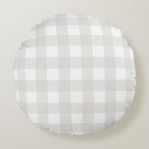 Coussins Ronds Grand Buffle de baupe clair Plaid Décor T