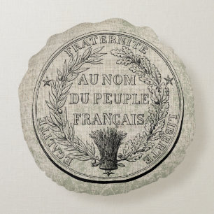 Coussins Ronds Grand Sceau vintage de France