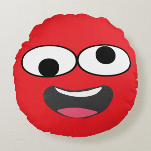 Coussins Ronds Grande expression - Visage de dessin animé