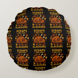 Coussins Ronds Graphique de plaisanteries Thanksgiving pour Gourm