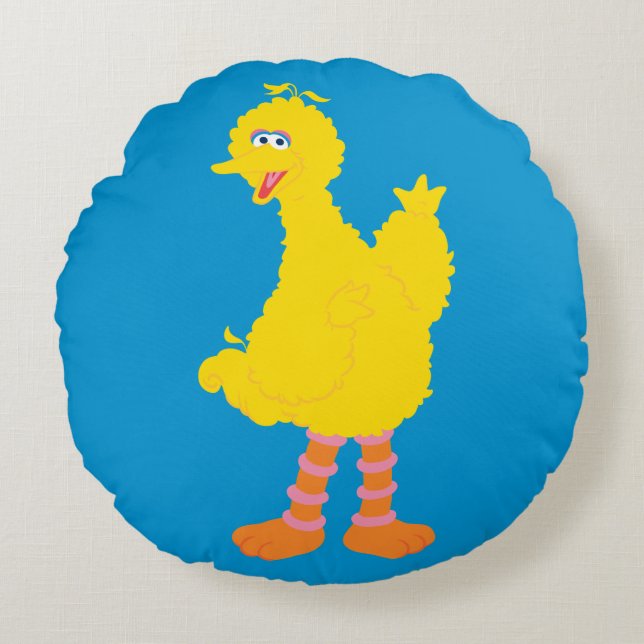 Coussins Ronds Graphisme des grands oiseaux (Devant)