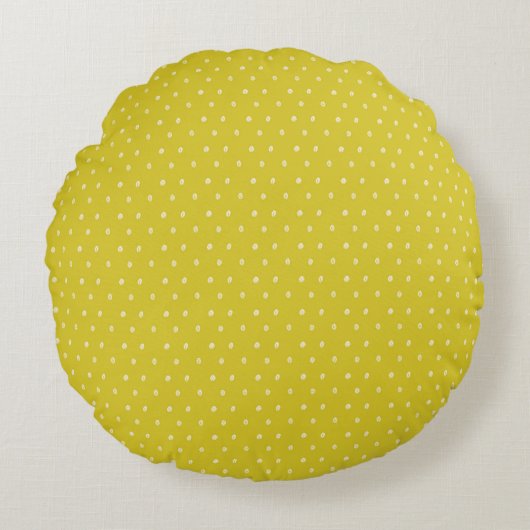Coussins Ronds Green Polka (Devant)