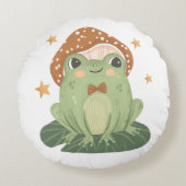 Coussins Ronds Grenouille avec Casquette de champignons Salle de (Devant)
