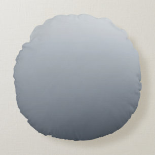 Coussins Ronds Gris argenté profond à tons clairs