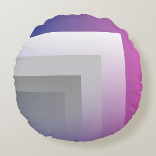 Coussins Ronds gris bleu Fuchsia