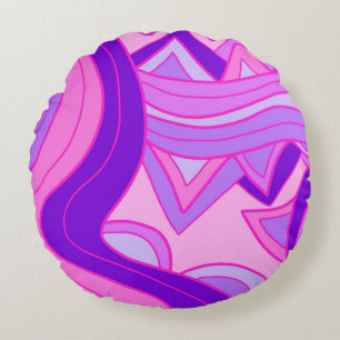 Coussins Ronds Groovy Pinks