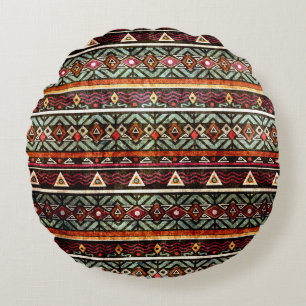 Coussins Ronds Groupe tribal : Ethno Retro Motif