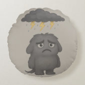 Coussins Ronds Grummel Kissen – Das ADHS-Monster für Frust (Devant)