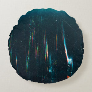 Coussins Ronds Grunge arrière - plan abstrait. Écran endommagé. O