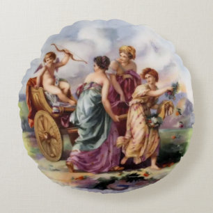 Coussins Ronds Guardian Angel menant le chemin