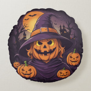 Coussins Ronds Halloween-