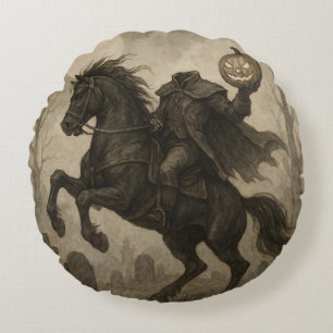 Coussins Ronds Halloween vintage/gothique sans tête/automne