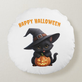 Coussins Ronds Happy Halloween