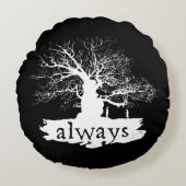 Coussins Ronds Harry Potter | Always Quote Silhouette (Devant)