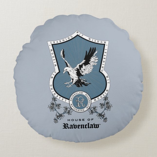 Coussins Ronds HARRY POTTER™ | Delicate Sketch RAVENCLAW™ Crest (Devant)