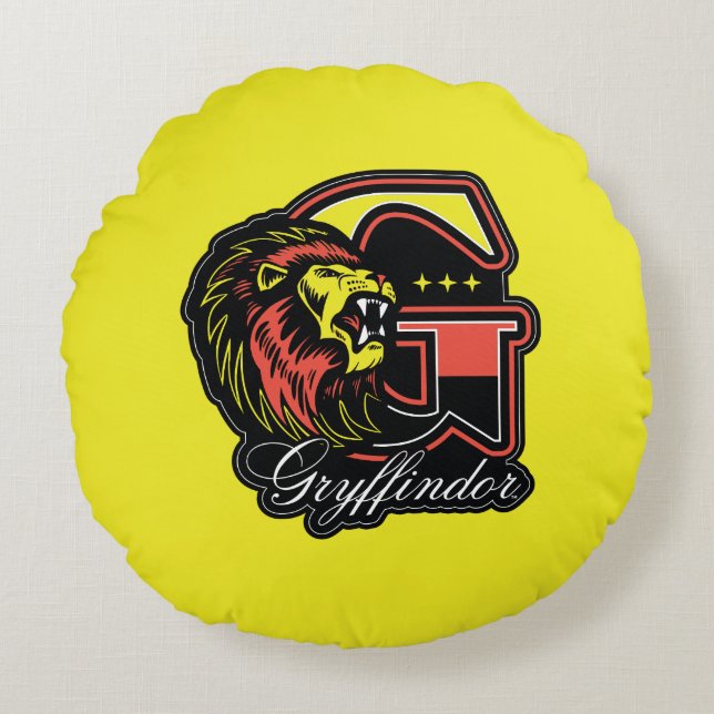 Coussins Ronds HARRY POTTER™ | GRYFFINDOR™ Athletic Badge (Devant)