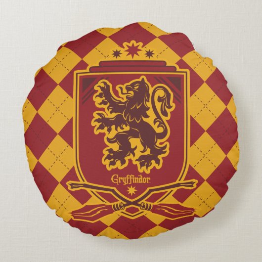 Coussins Ronds Harry Potter | Gryffindor QUIDDITCH™ Crest (Dos)