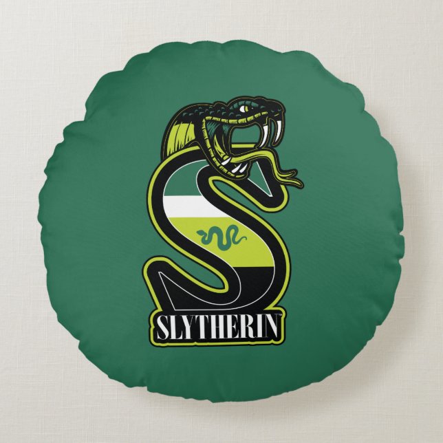 Coussins Ronds HARRY POTTER™ | SLYTHERIN™ Athletic Badge (Devant)