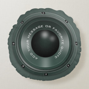 Coussins Ronds Haut-parleur de musique personnalisé