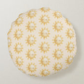 Coussins Ronds Hello Sunshine Happy Sun   (Dos)