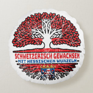 Coussins Ronds Hessen Hessisch Schweizer Schweiz Baum Wurzel