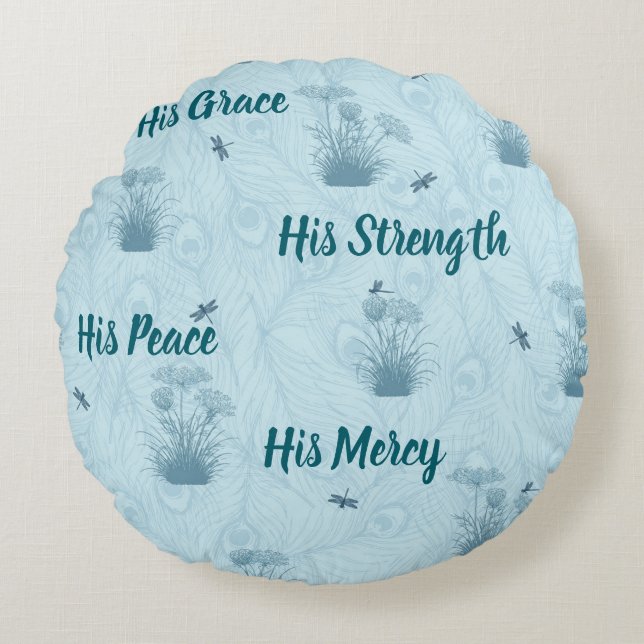 Coussins Ronds His Everything Queen Anne's Lace (Devant)