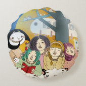 Coussins Ronds Histoire 2013 de temps de lit (Dos)