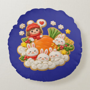 Coussins Ronds Hiver