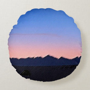 Coussins Ronds Hiver tôt le matin