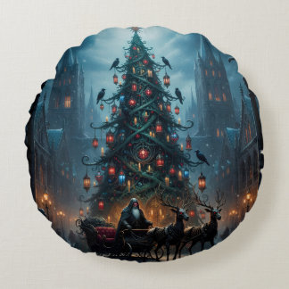 Coussins Ronds Holiday Throw Pillow