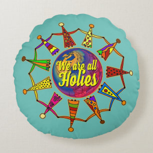 Coussins Ronds holiES - NOUS SOMMES TOUS DES VACANCES + votre bac