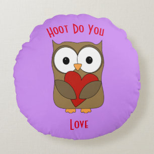 Coussins Ronds Hoot Do You Love