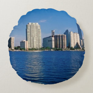 Coussins Ronds Horizon de Miami, la Floride